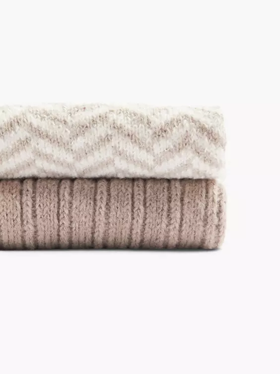 Cosy Nature 2er Pack Socken in offwhite