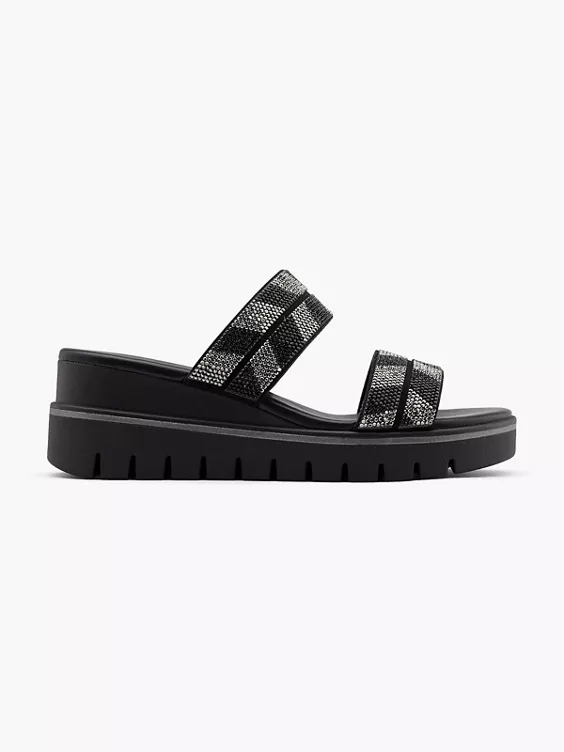 Catwalk Pantolette in schwarz