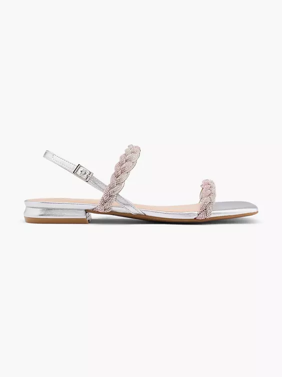 Catwalk Sandale in silber