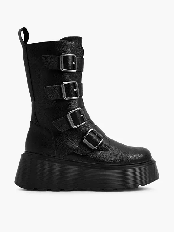 Catwalk Bikerboots in schwarz