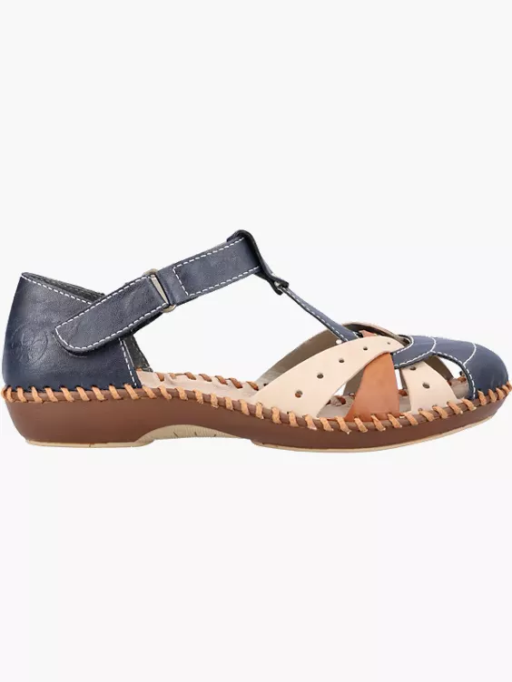 Rieker Damen Riemchensandalen in blau