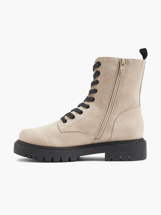 Graceland Schnürboots in beige