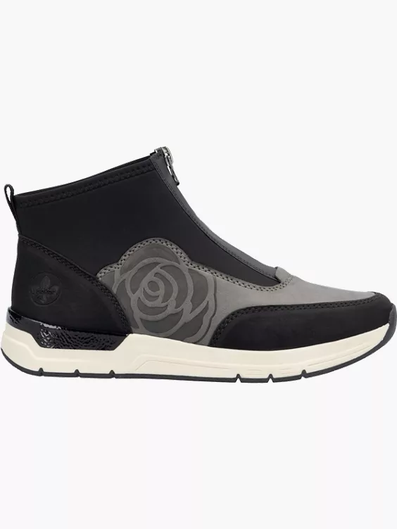 Rieker Damen Slipper in schwarz