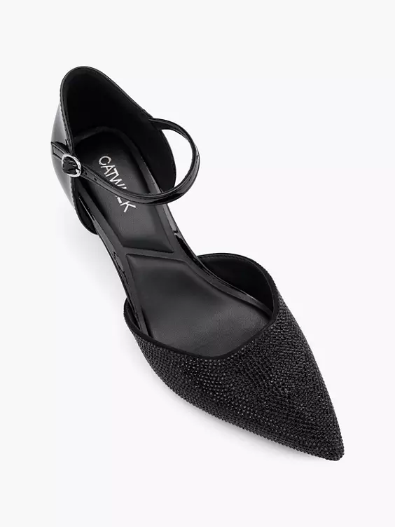 Catwalk Spangenpumps in schwarz
