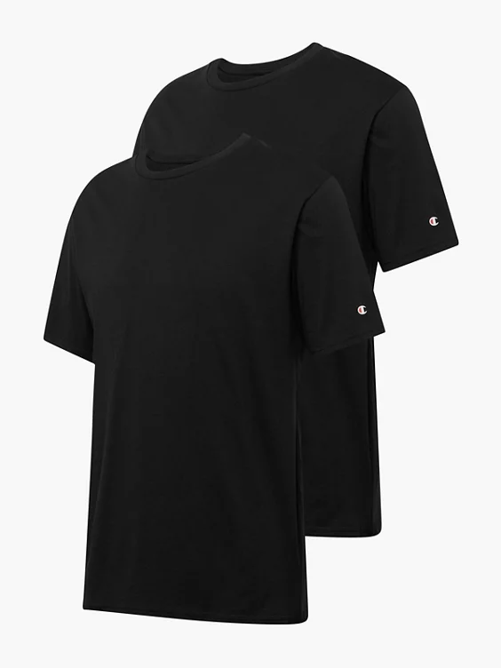 Champion 2er Pack T-Shirts in schwarz