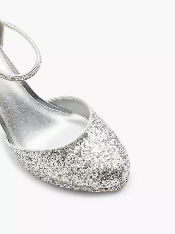 Catwalk Spangenpumps in silber