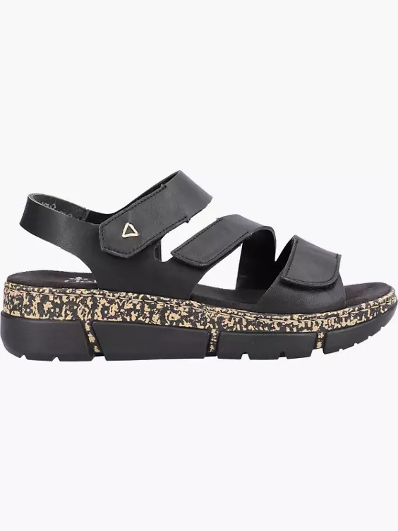 Rieker Damen Riemchensandalen in schwarz
