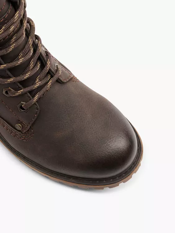 TOM TAILOR Schnürboots in braun