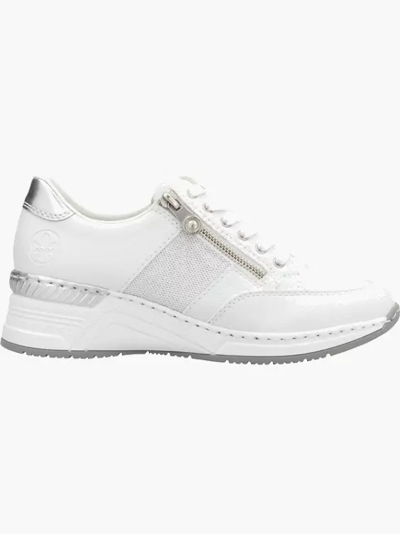 Rieker Damen Sneaker Low in weiß