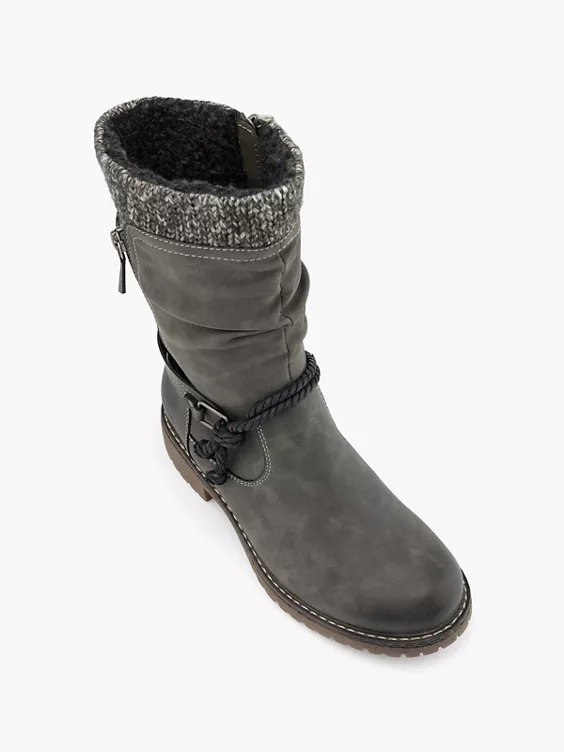 TOM TAILOR Stiefel in grau