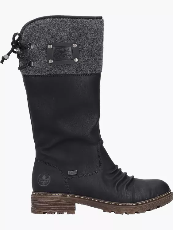 Rieker Damen Hochschaftstiefel in schwarz
