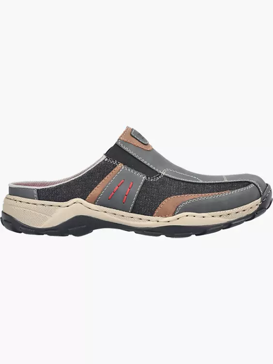 Rieker Herren Clogs in grau