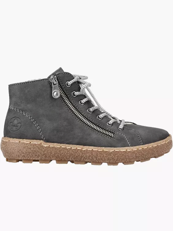 Rieker Damen Schnürschuhe in grau