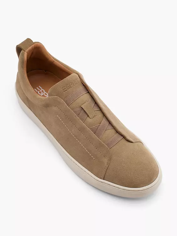 ESPRIT Leder Slipper in sand