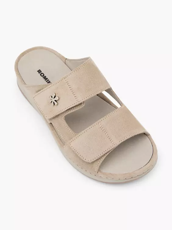 Romika Leder Pantolette in beige
