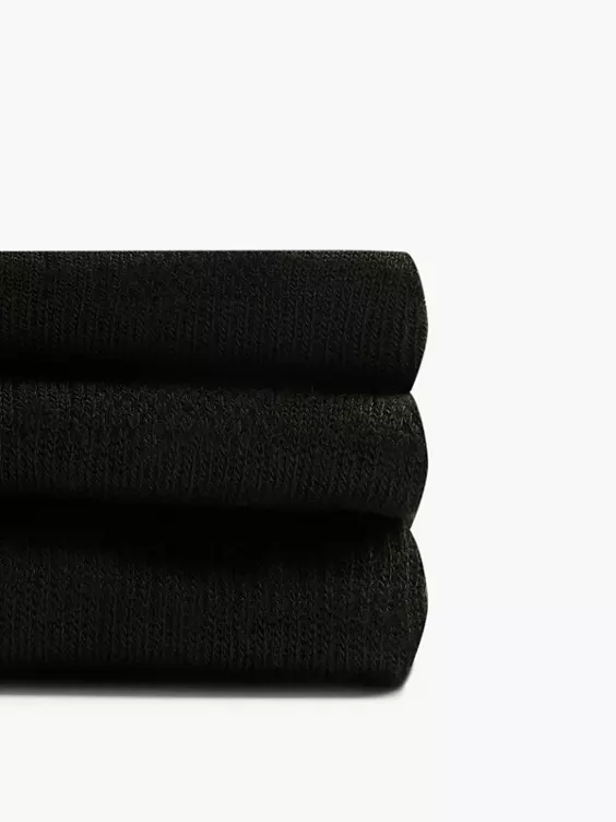 Skechers 3er Pack Sneakersocken in schwarz