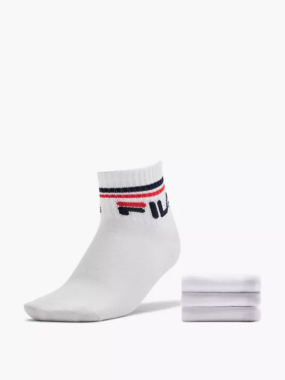 FILA 3er Pack Sneakersocken in weiß