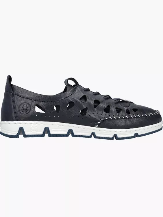 Rieker Damen Slipper in blau
