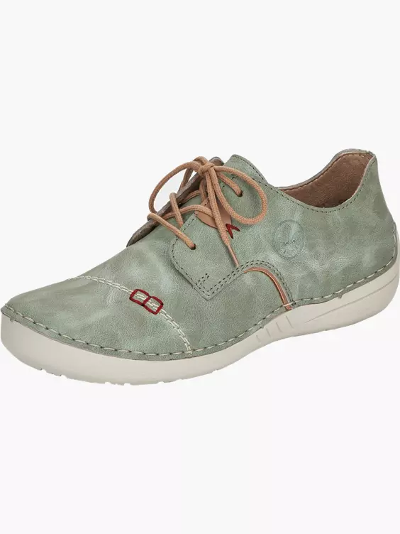 Rieker Damen Schnürschuhe in grün