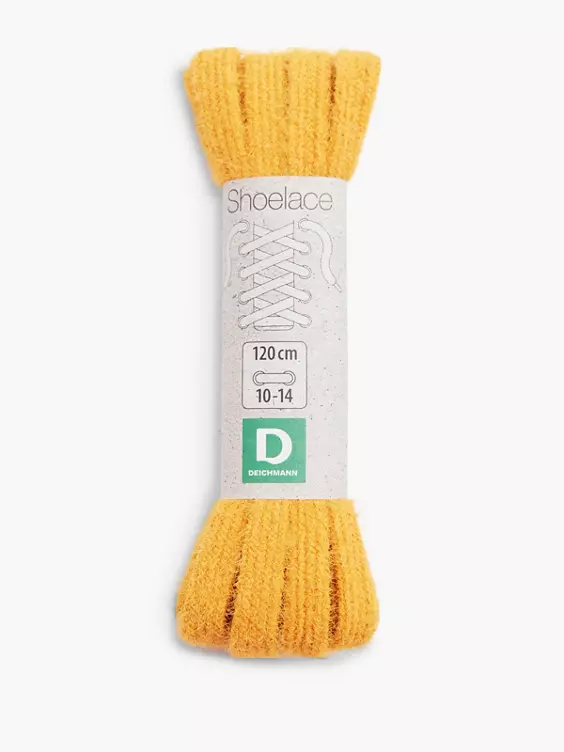 DEICHMANN Schnürsenkel 120 cm flach in senf