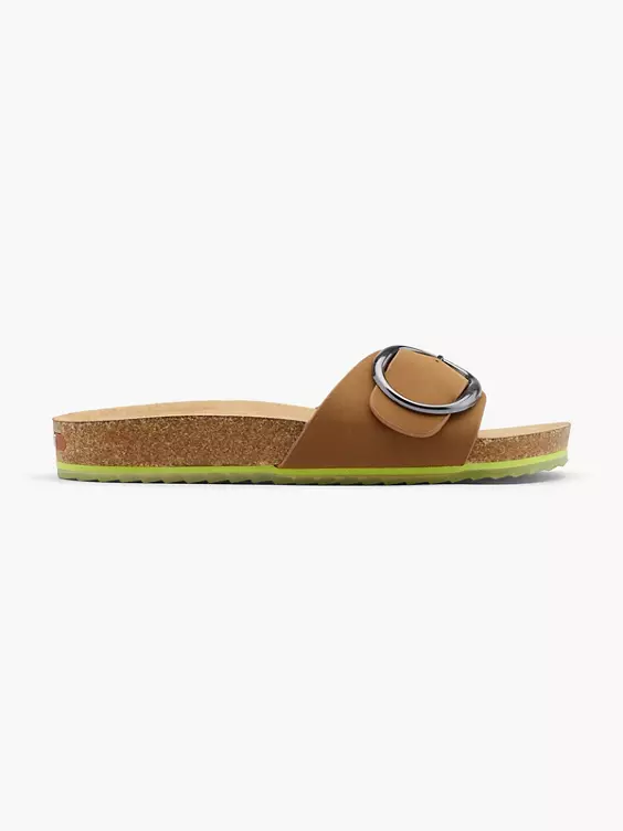 ESPRIT Pantolette in cognac
