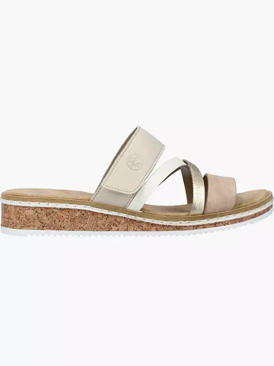 Rieker Damen Pantoletten in beige