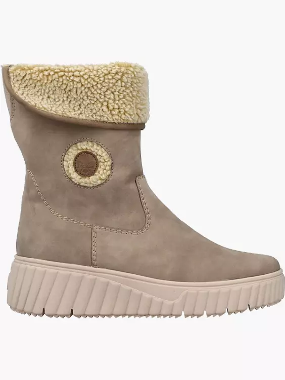 Rieker Damen Hochschaftstiefel in beige