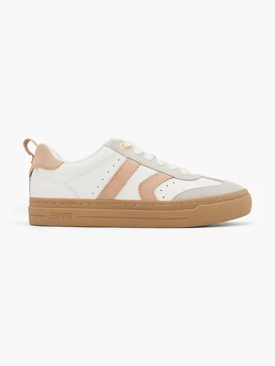ESPRIT Leder Schnürer in beige
