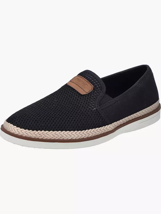 Rieker Herren Slipper in schwarz