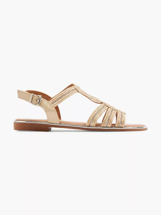 Graceland Sandale in beige