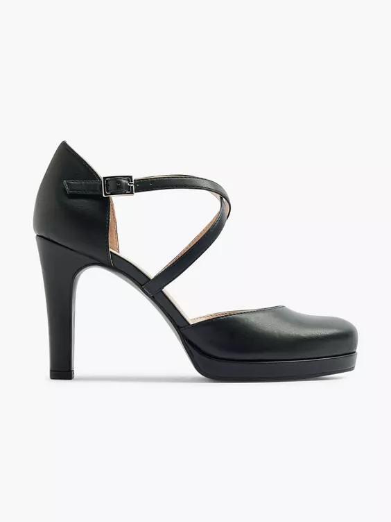 Catwalk Spangenpumps in schwarz