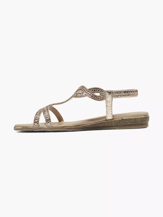 Graceland Sandale in rosegold