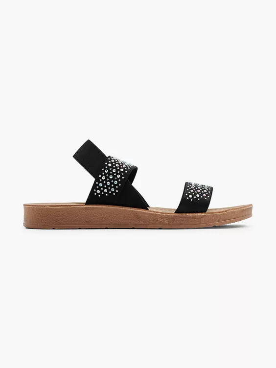 Easy Street Komfort Sandale in schwarz