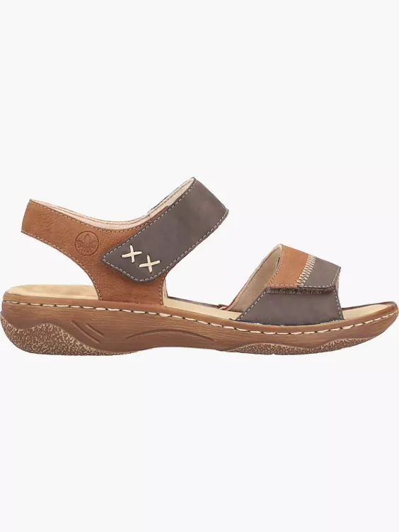 Rieker Damen Riemchensandalen in braun