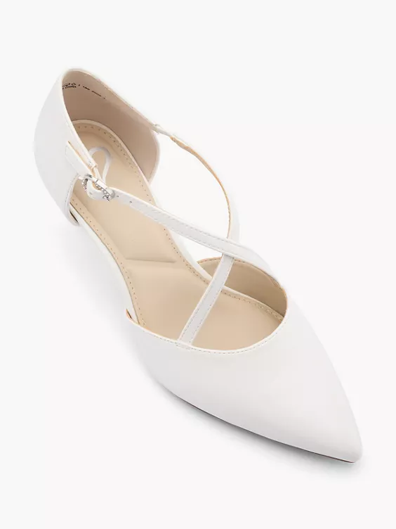 Catwalk Spangenpumps in weiß