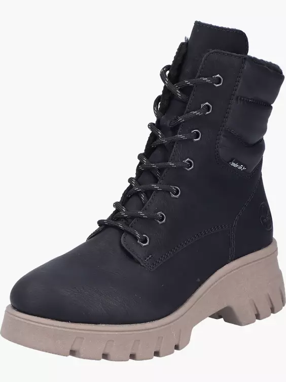 Rieker Damen Biker Boots in schwarz