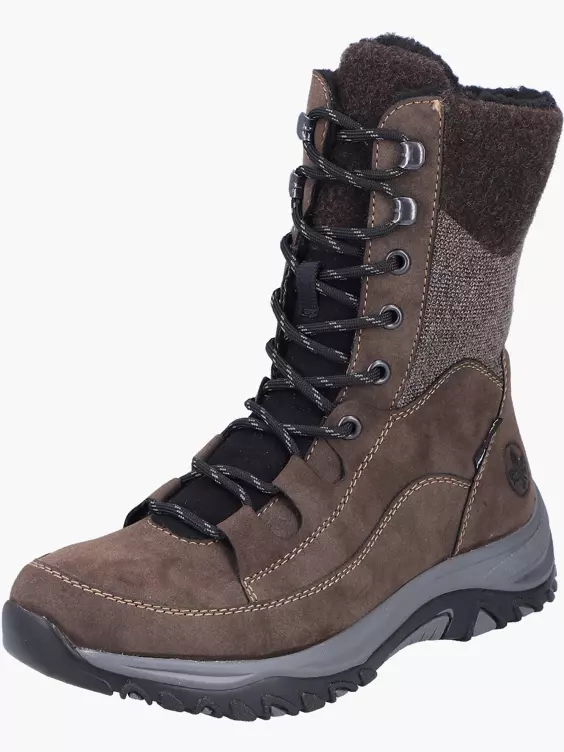 Rieker Damen Schnürstiefel in braun