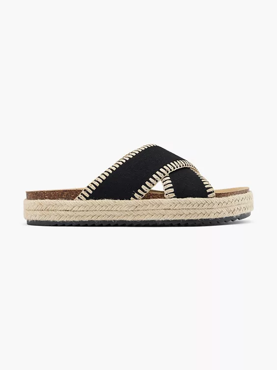 Graceland Pantolette in schwarz