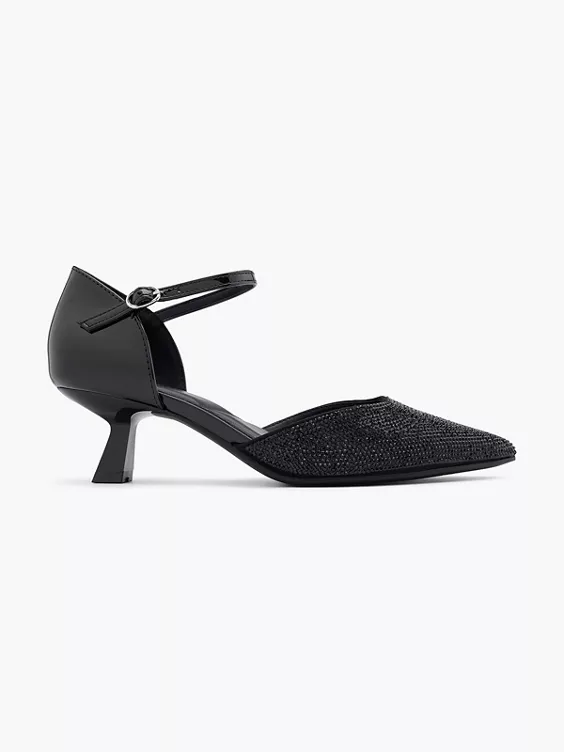 Catwalk Spangenpumps in schwarz