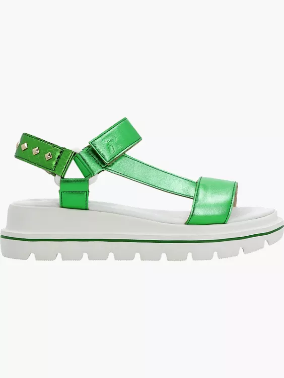Damen Riemchensandalen in grün