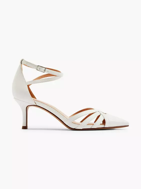 Catwalk Spangenpumps in weiß
