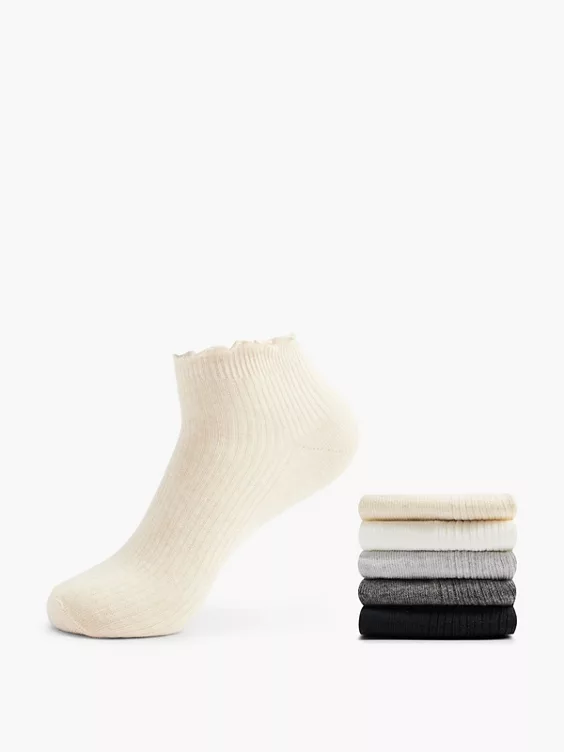 Cosy Nature 5er Pack Sneakersocken in multicolor