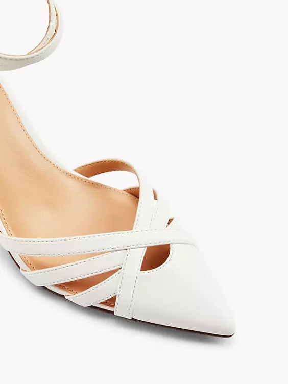 Catwalk Spangenpumps in weiß