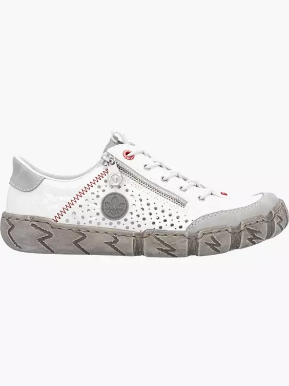 Rieker Damen Slipper in weiß