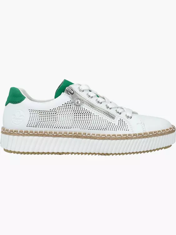 Rieker Damen Sneaker Low in weiß