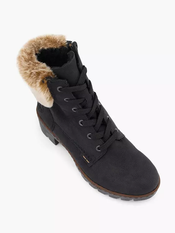 Rieker Schnürstiefelette in schwarz