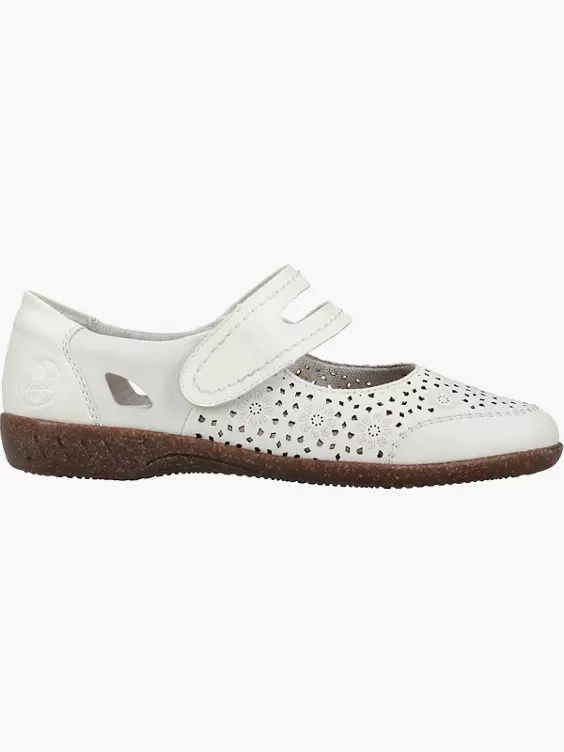 Rieker Damen Slipper in weiß