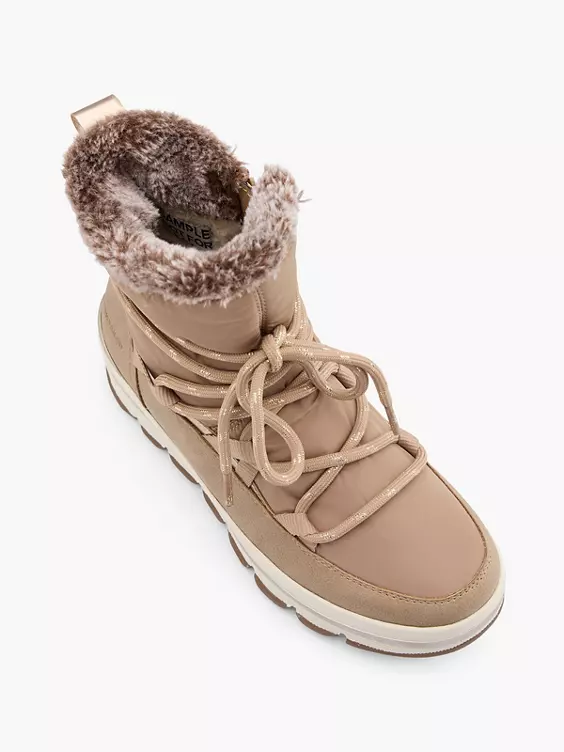 TOM TAILOR Schneeboots in beige