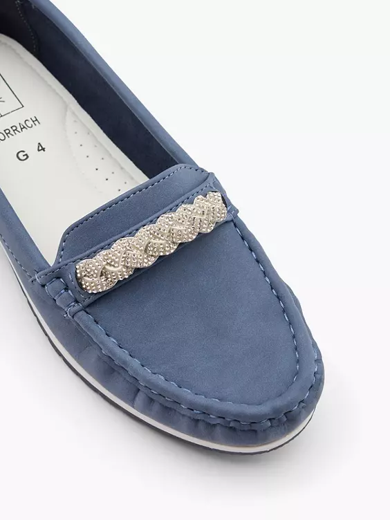 Easy Street Komfort Mokassin in blau