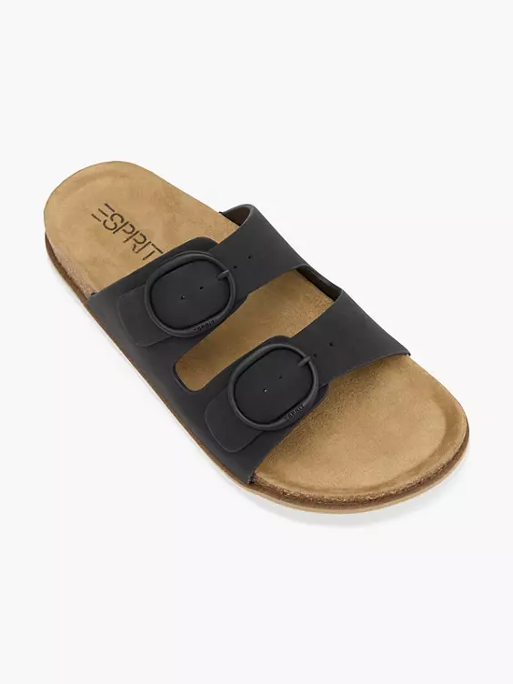 ESPRIT Pantolette in schwarz